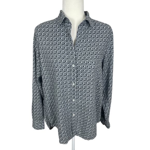 Grayson The Hero Button Up Shirt Hearts Lyocell Size 3 Medium Classic - Picture 1 of 14